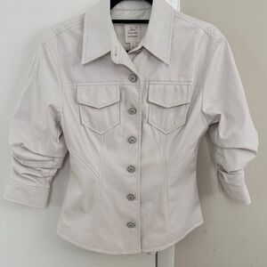 Cinq à Sept white Button-Up Jacket